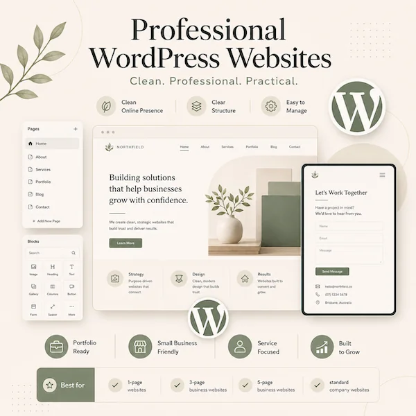 A-graphic-displaying-Professional-Wordpress-Websites-For-businesses-that-need-a-clean-professional-online-presence-