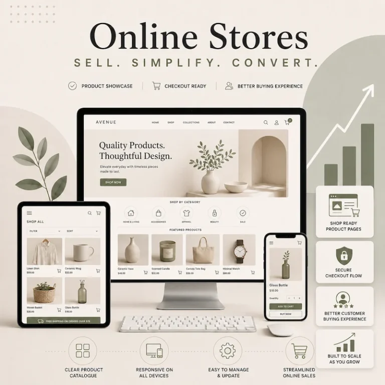 An-Image-displaying-Online-stores-for-businesses-that-want-to-sell-products-online-with-clear-product-pages-checkout-setup-and-a-better-customer-buying-experience