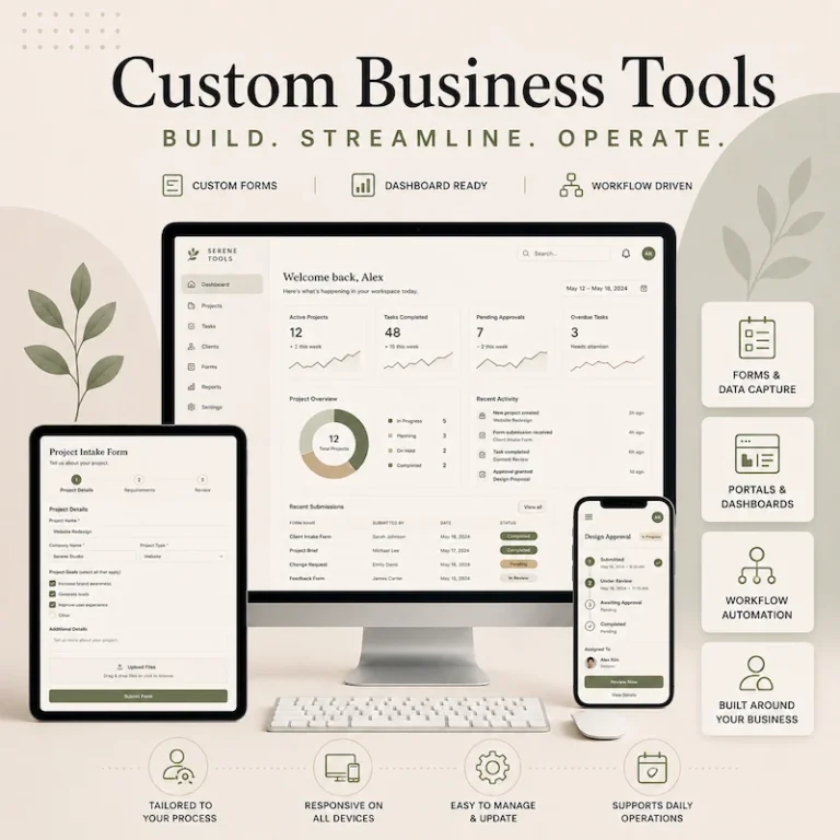 An-image-displaying-Custom-forms-dashboards-portals-and-workflows-built-around-how-your-business-actually-operates