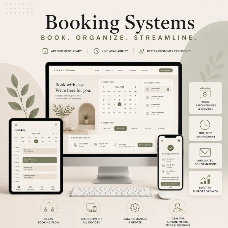 An-image-providing-information-on-Booking-systems-for-businesses-that-need-customers-to-book-appointments-services-sessions-trips-or-time-slots-online