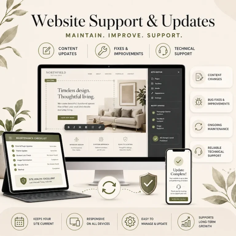 An-image-showing-Ongoing-help-for-businesses-that-need-website-updates-fixes-improvements-content-changes-or-technical-support