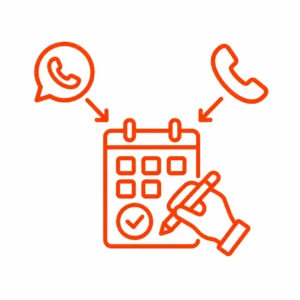 Icon of: Bookings are handled manually through WhatsApp or phone calls